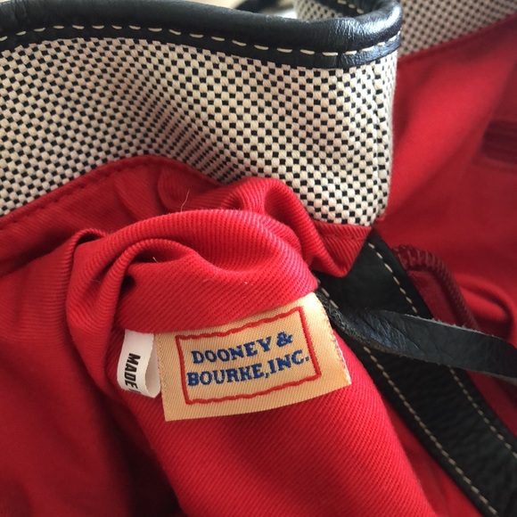 Navy and white Dooney shoulder bag - Picture 6 of 11